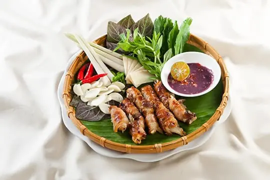 Ba rọi nướng riềng