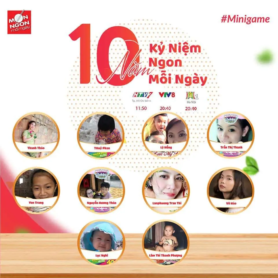 Lộ diện 10 chủ nhân may mắn từ Mini Game nhân dịp 10 năm Kỷ niệm Ngon mỗi ngày