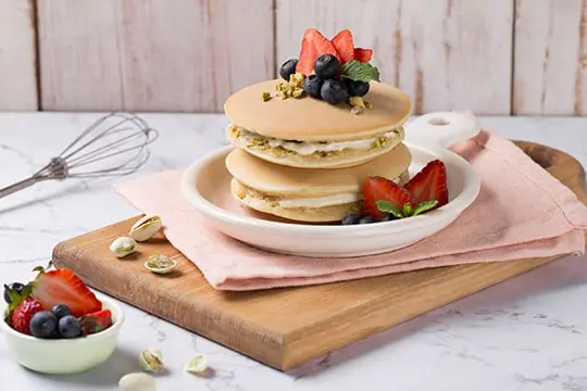 Bánh pancake hạt dẻ cười