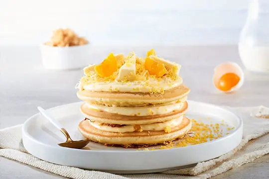 Pancake trứng muối chà bông