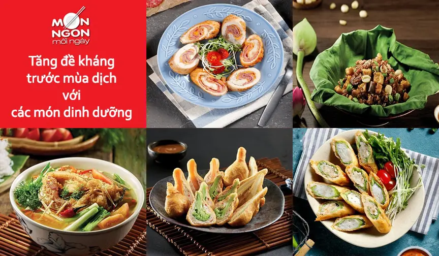 Tăng đề kháng trước mùa dịch với các món dinh dưỡng