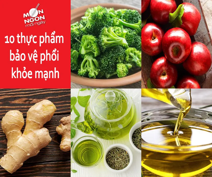 Top 10 thực phẩm bảo vệ phổi khỏe mạnh