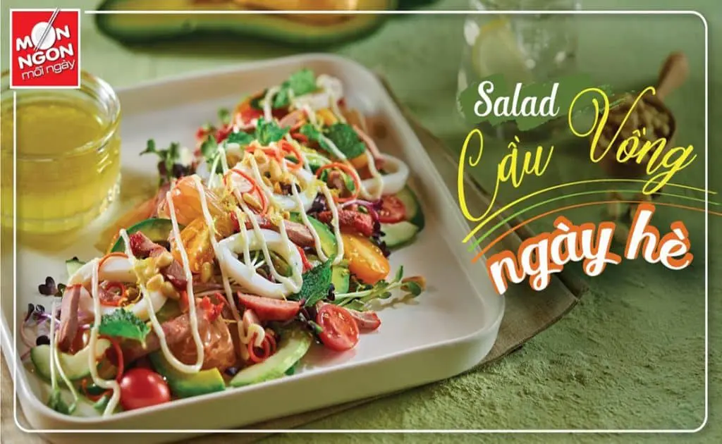 Muốn xua tan cái nóng mùa hè thì phải làm ngay món salad này nha!