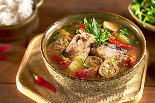 canh đầu cá bớp