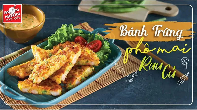 Bánh trứng phô mai rau củ –  món ăn cho Bé yêu nhà mình đổi vị, bổ sung dinh dưỡng