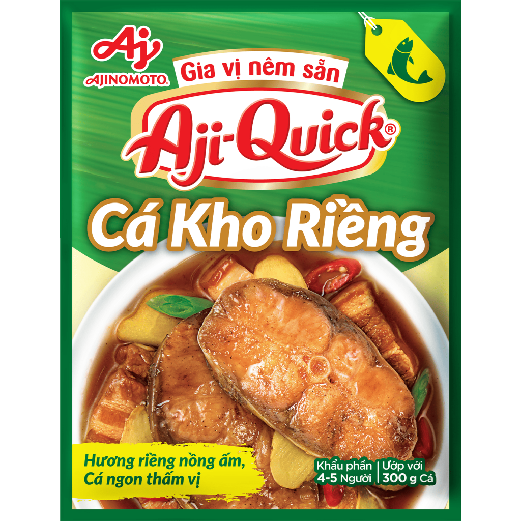 Gia vị nêm sẵn Aji-Quick® Cá Kho Riềng