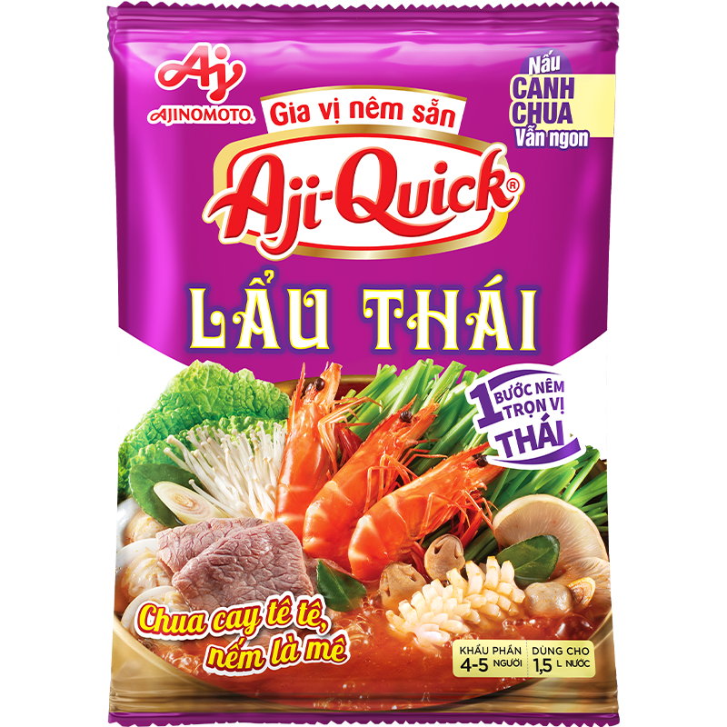 Gia vị nêm sẵn Aji-Quick® Lẩu Thái