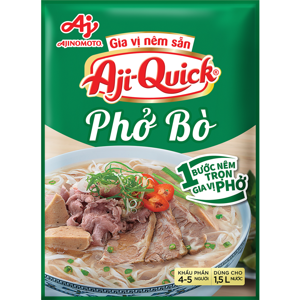 Gia vị nêm sẵn Aji-Quick® Phở Bò