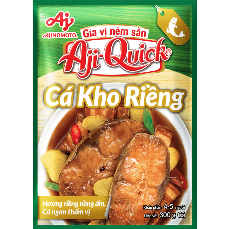 Gia vị nêm sẵn Aji-Quick® Cá Kho Riềng