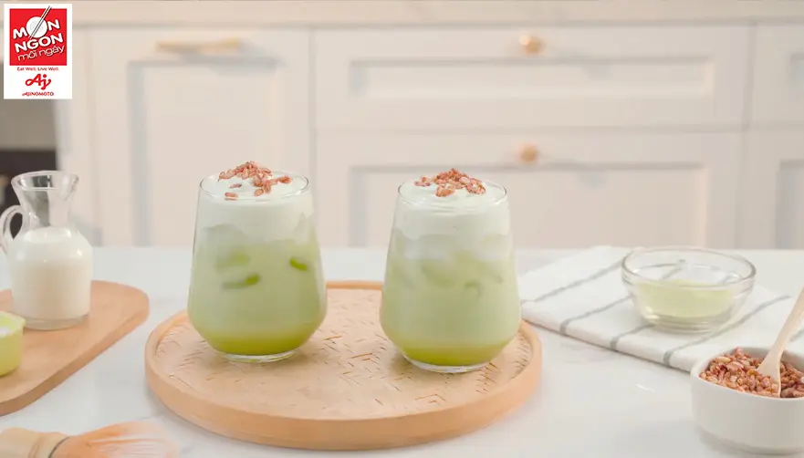 Trà sữa kem matcha