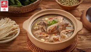 Lẩu cháo chim cút hạt sen