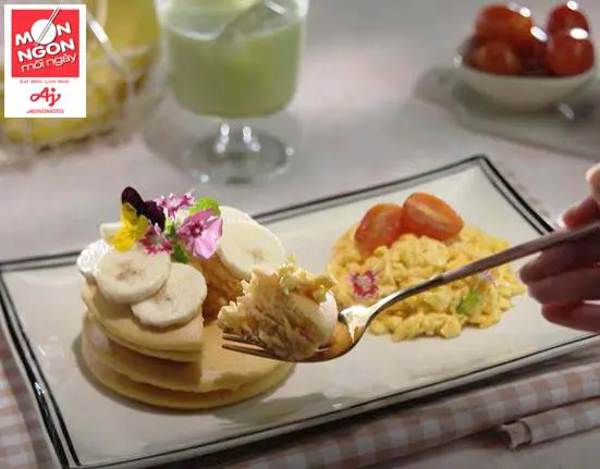 Món bánh mới – Pancake trứng khuấy thơm thơm lạ lạ cả nhà nên thử