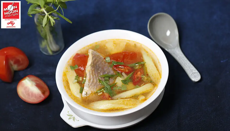 Canh chua cá diêu hồng