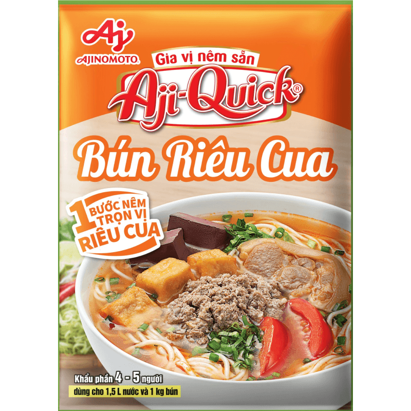 Gia vị nêm sẵn Aji-Quick® Bún Riêu Cua