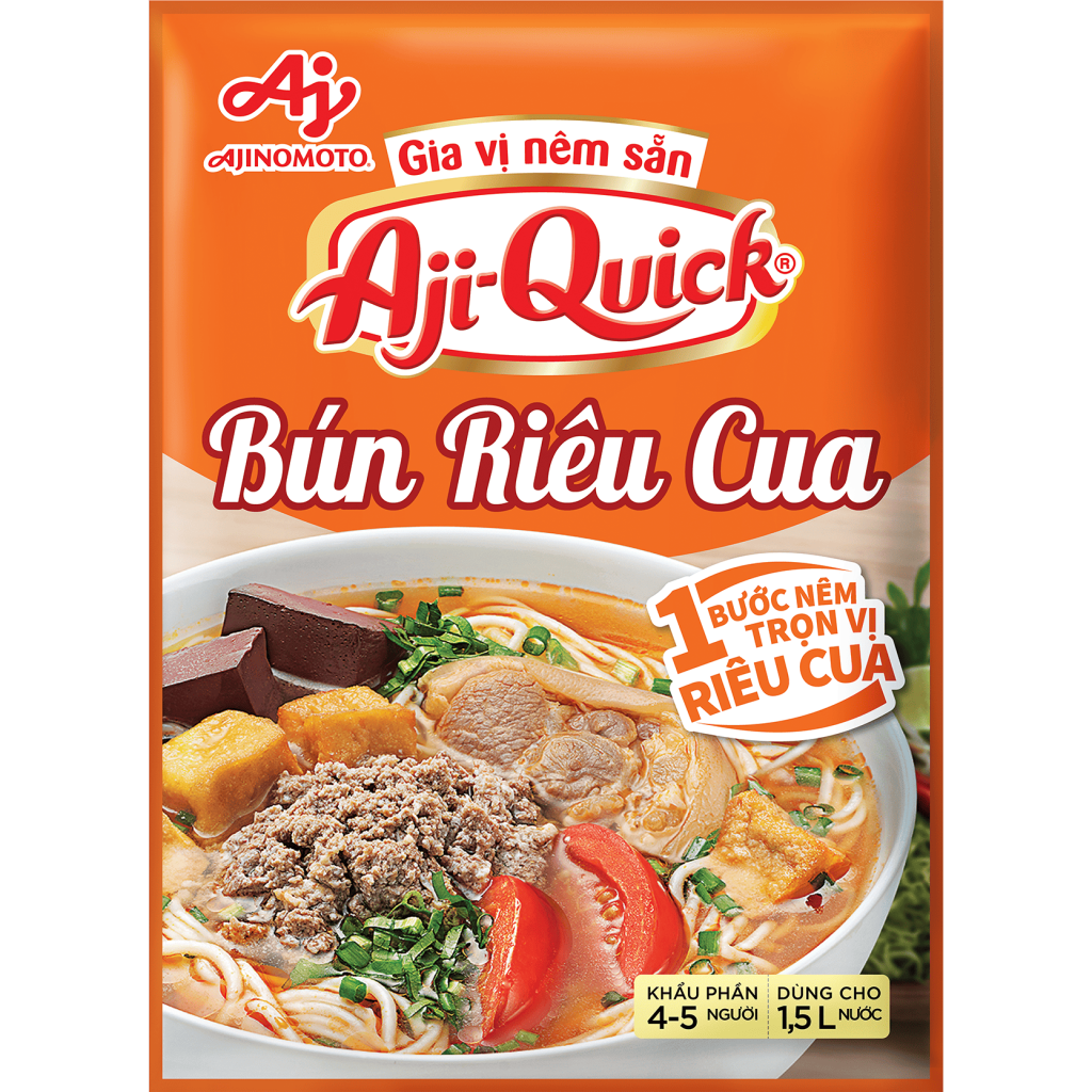 Gia vị nêm sẵn Aji-Quick® Bún Riêu Cua