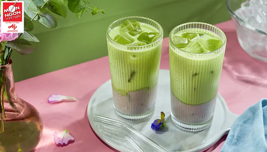 Trà sữa matcha khoai môn