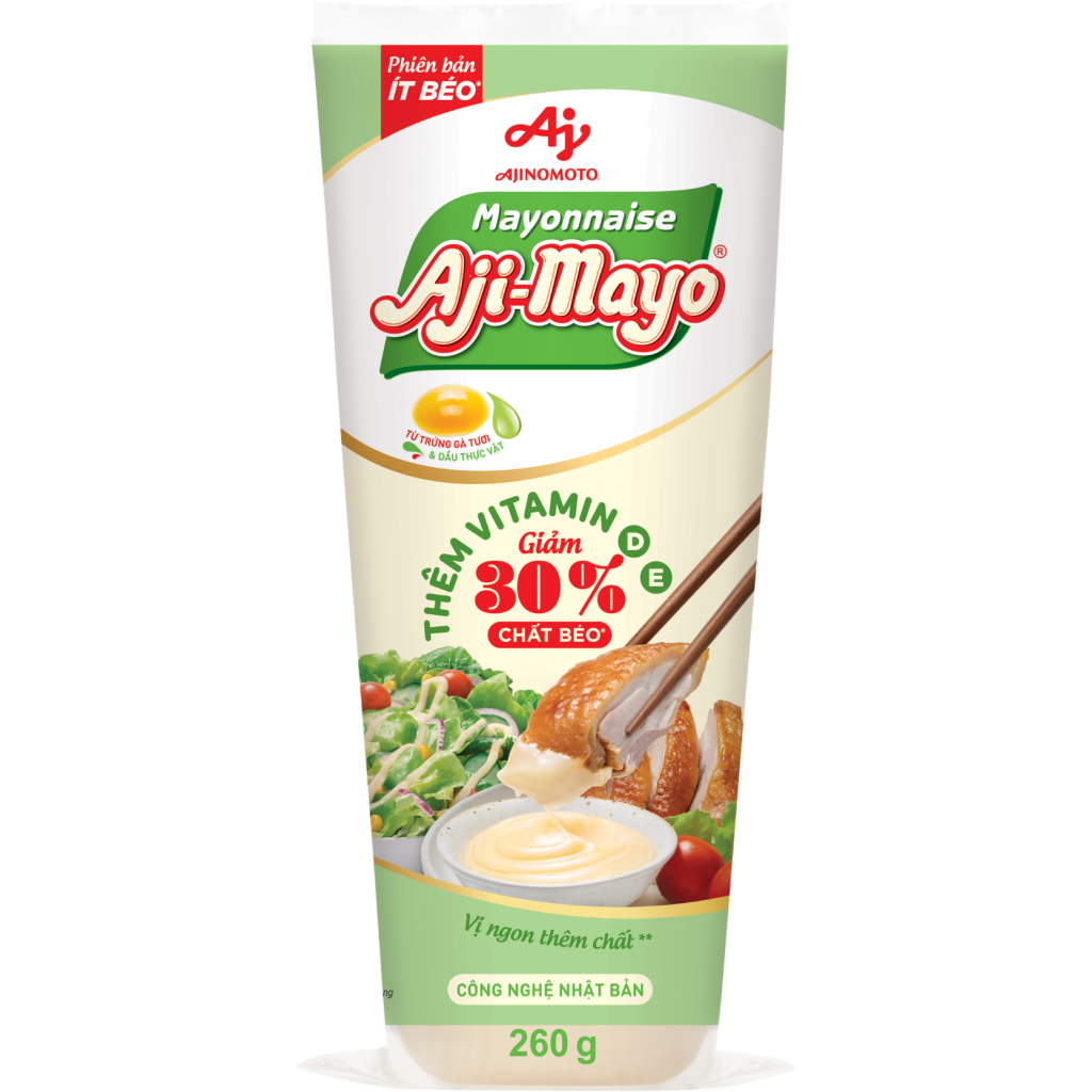 Xốt Mayonnaise Aji-mayo® Giảm 30 % Chất Béo*