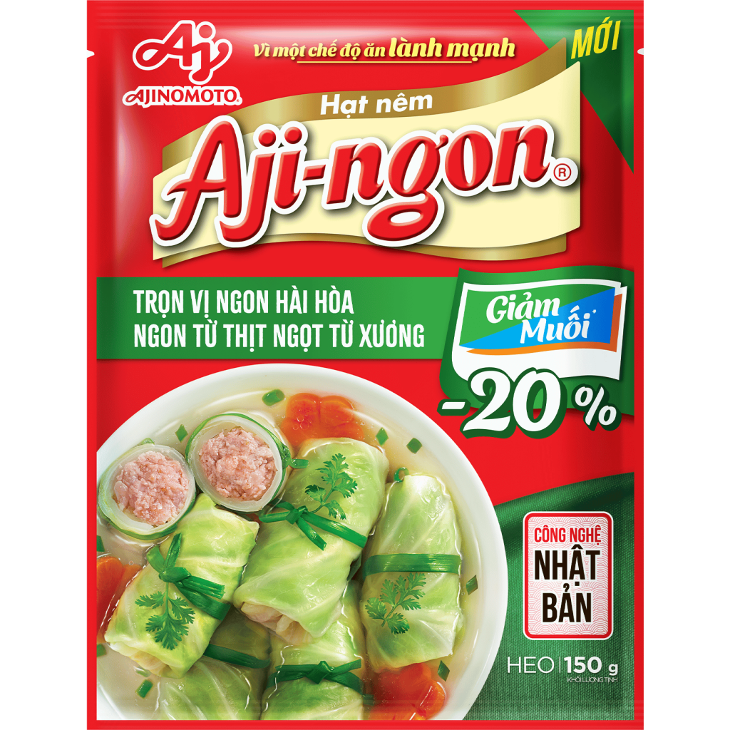 Hạt nêm Aji-ngon® Giảm Muối