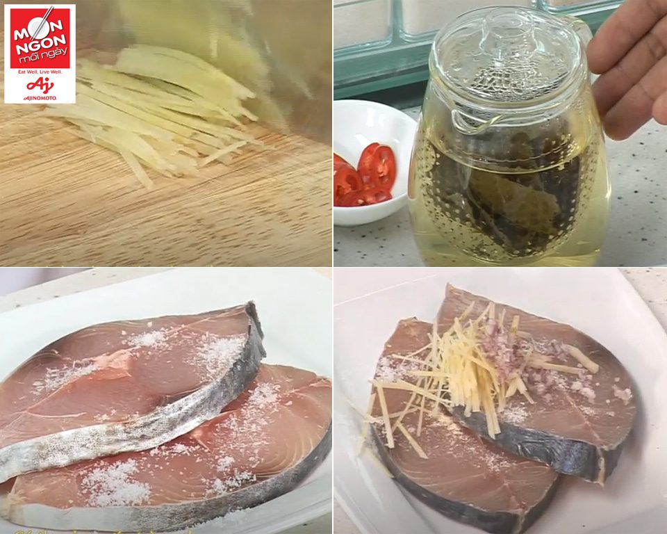 Cá thu rim nước trà xanh - Món Ngon Mỗi Ngày