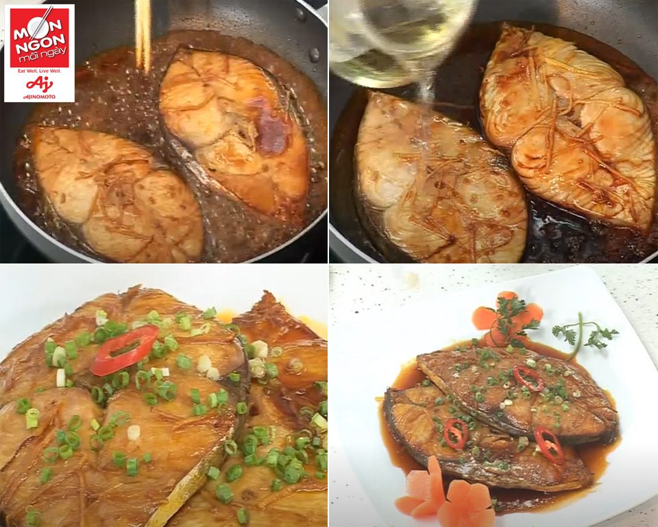 Cá thu rim nước trà xanh - Món Ngon Mỗi Ngày