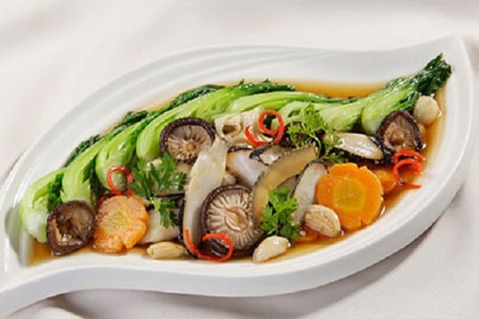 Món Ốc giác xào cải thìa