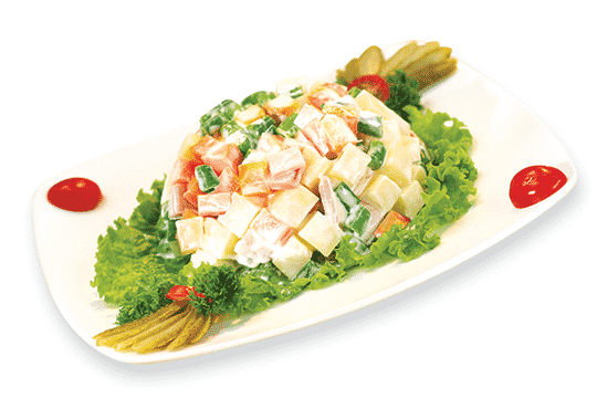 Salad rau củ trộn xốt mayonnaise