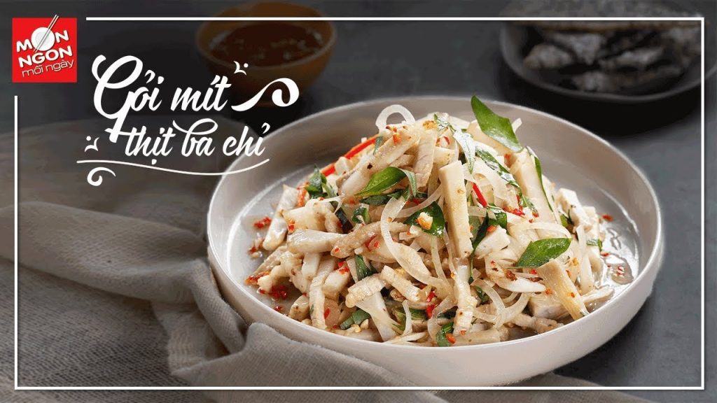 Tìm lại hương vị tuổi thơ với món gỏi mít thịt ba chỉ