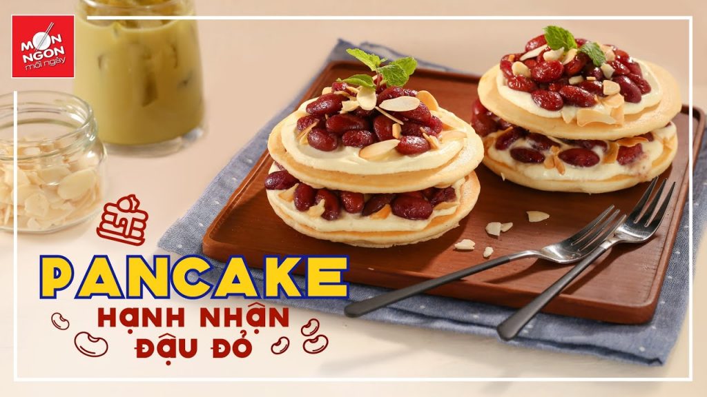 Pancake hạnh nhân đậu đỏ: Bữa sáng may mắn đầu năm mới