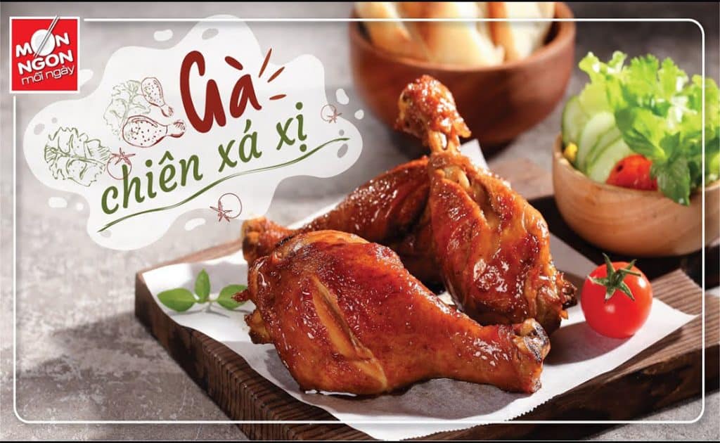 Gà chiên xá xị tưởng không ngon mà ngon không tưởng