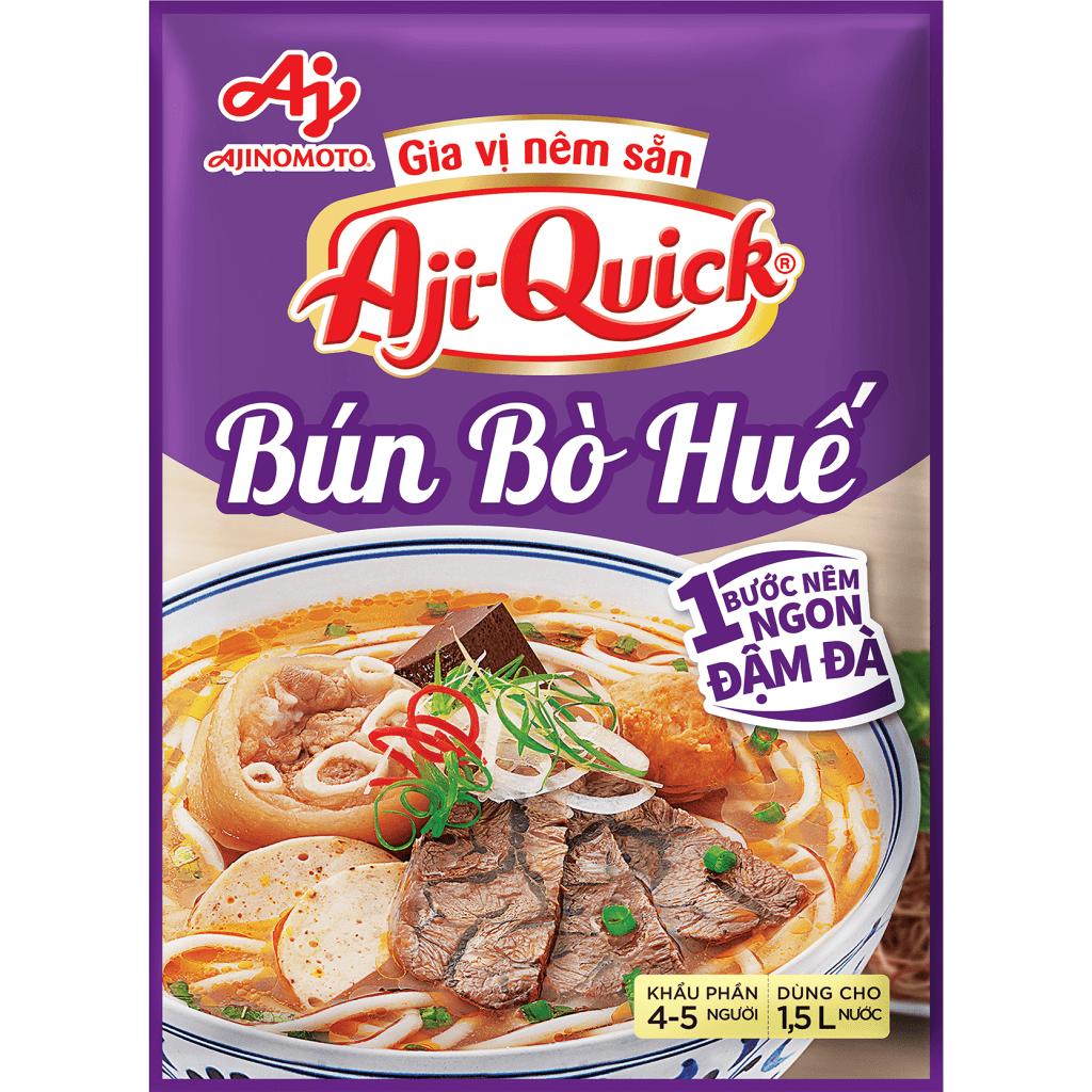 Gia vị nêm sẵn Aji-Quick® Bún Bò Huế