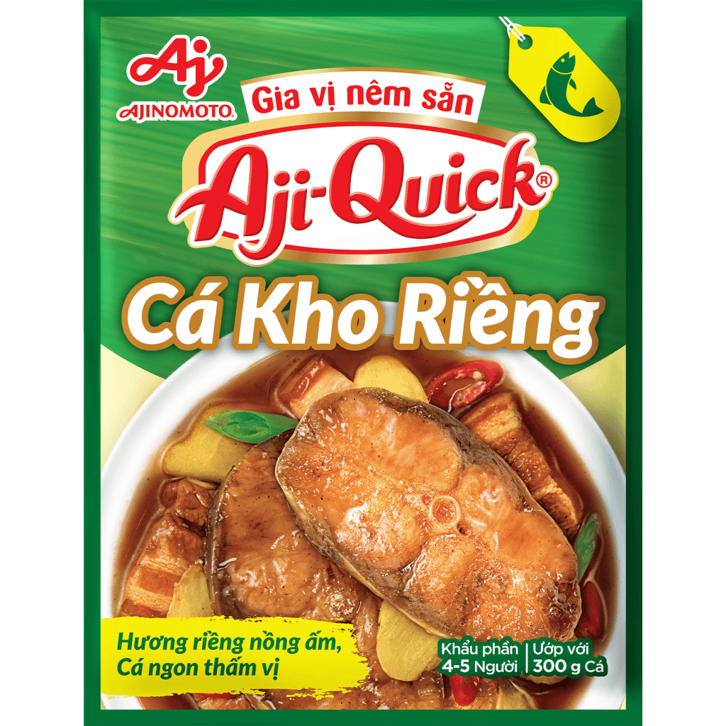 Gia vị nêm sẵn Aji-Quick® Cá Kho Riềng