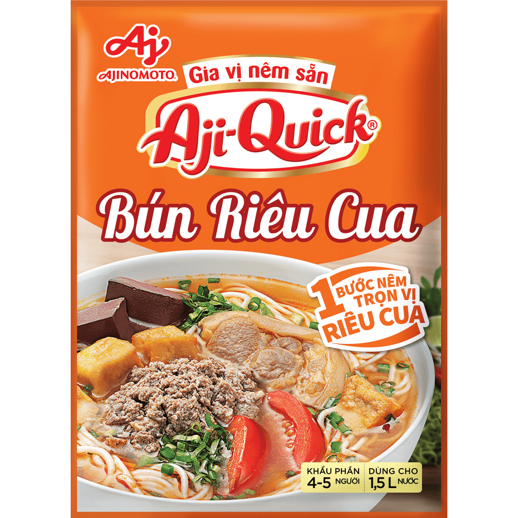 Gia vị nêm sẵn Aji-Quick® Bún Riêu Cua