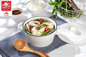 canh chua cá lóc đậu tương