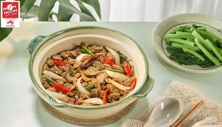 Nghêu kho nước tương