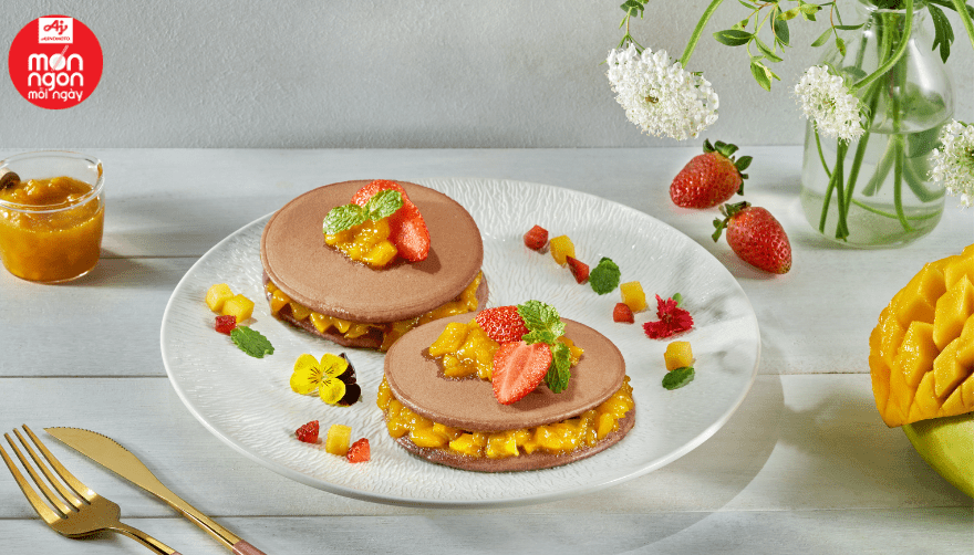 Bánh rán socola mứt xoài