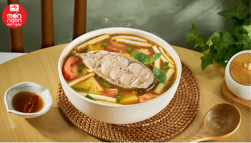 Canh chua bồn bồn vị thái