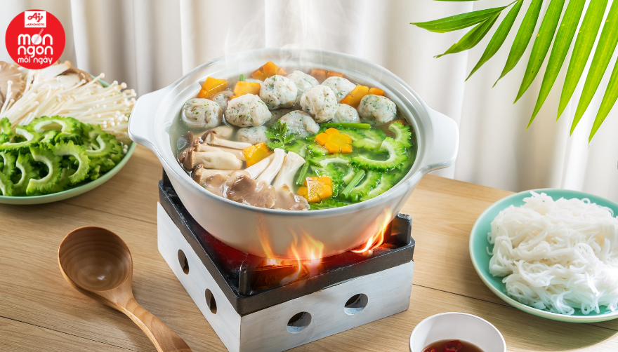 Lẩu cá thác lác khổ qua