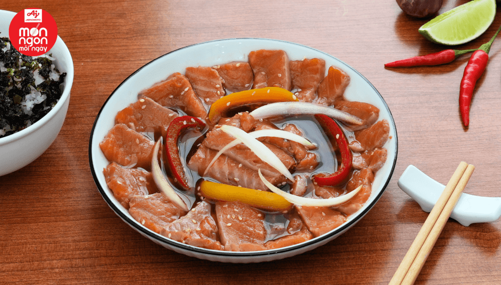 Cá hồi ngâm nước tương