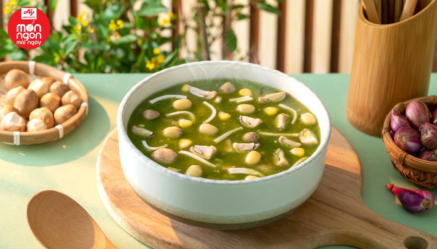 SÚP RAU CHÙM NGÂY ĐẬU HỦ NON