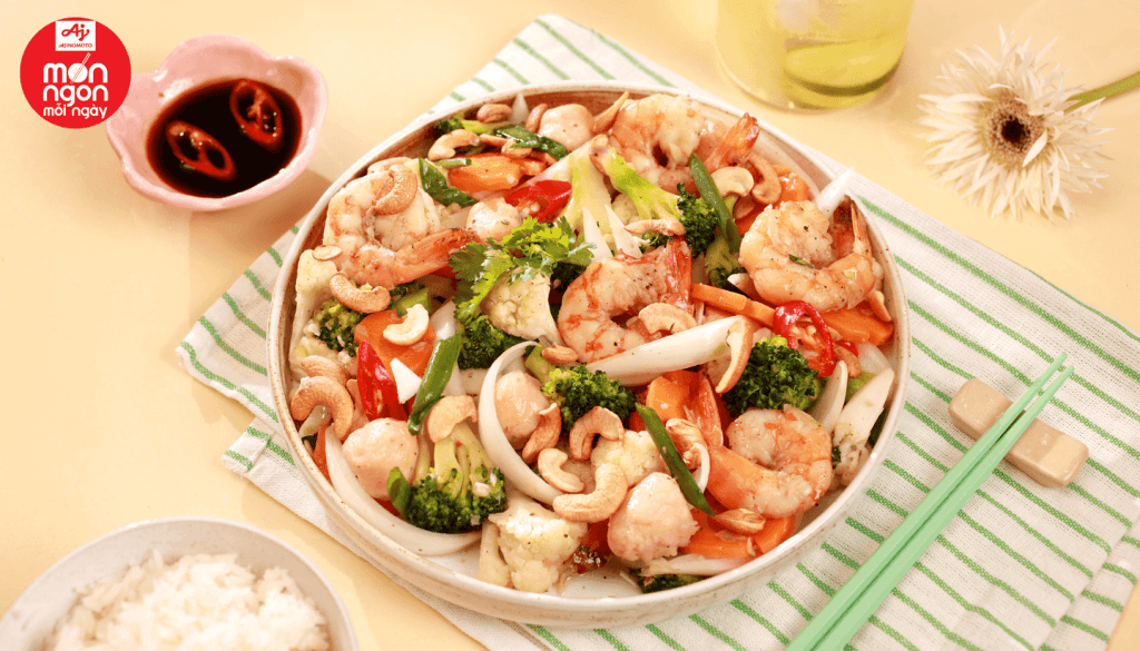 Tôm xào bông cải giòn ngọt thanh mát, món xào ngon dễ làm cho bữa cơm gia đình