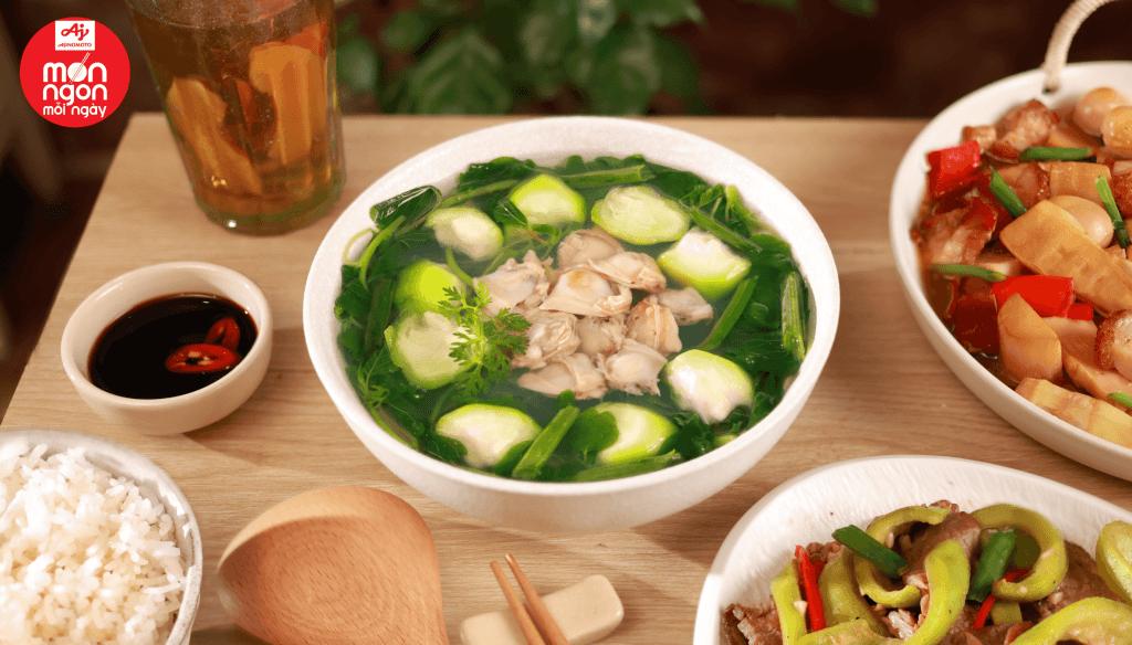 Canh dền cơm nấu nghêu thanh mát, ngon ngọt cho bữa cơm ngày hè