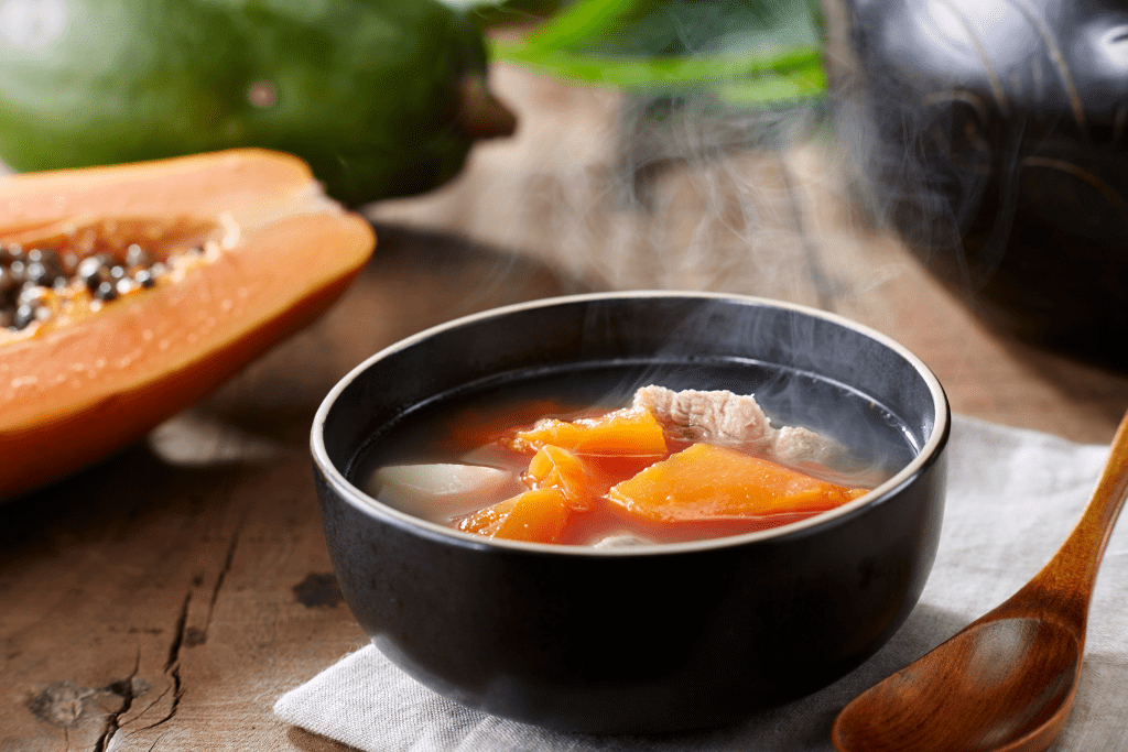 cách nấu canh đậu bắp hầm giò heo sánh nhẹ