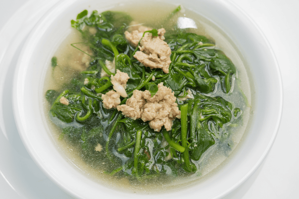 cách nấu canh cải xoong thịt bằm