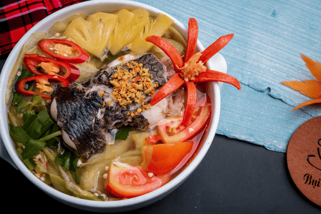 canh chua cá lóc thanh mát đậm đà