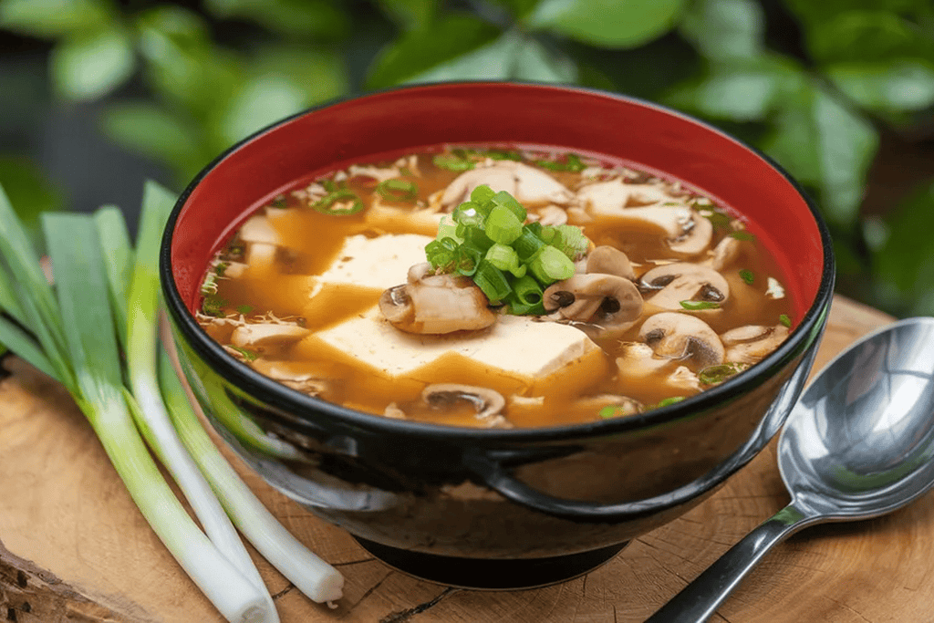 cách nấu canh nấm hương đậu hũ non