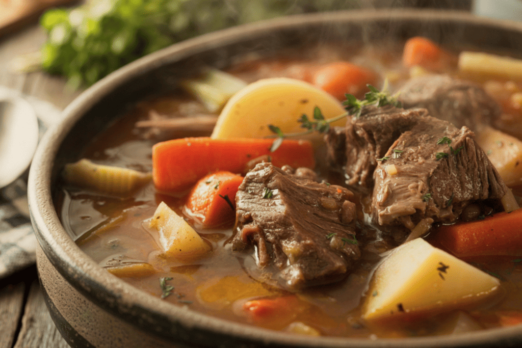 thịt bò sốt vang miền Bắc cà rốt khoai tây