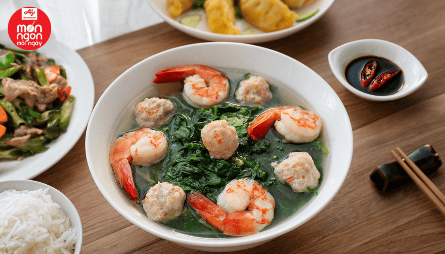 Canh mồng tơi tôm bắp thanh mát, thơm ngon, món canh dễ ăn cho bữa cơm gia đình