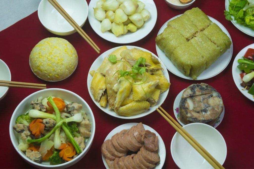 cách bày trí mâm cỗ đẹp đủ lễ