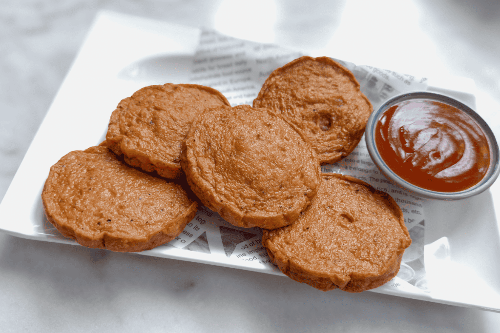 chả chay nấm áp chảo thơm ngon